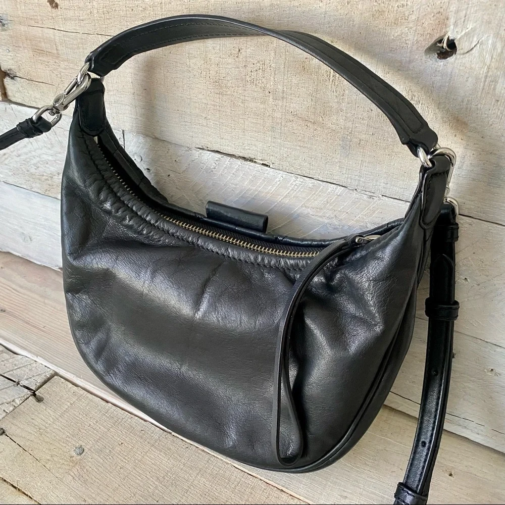 Marc by Marc Jacobs Moto Black Leather Quilted Shoulder or Crossbody Bag - Picture 6 of 10
